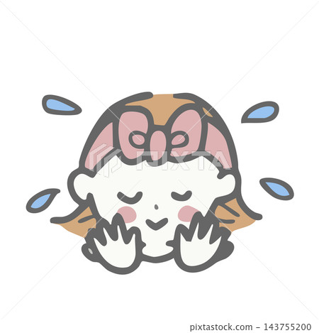 一位戴著髮帶的女子正在洗臉 143755200