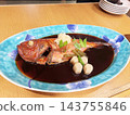 Delicious-looking whole braised golden snapper 143755846