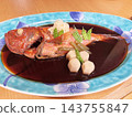 Delicious-looking whole braised golden snapper 143755847