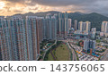 Hong Kong Oct 17 2026 Tseung Kwan O high rise towers sunset aerial 143756065