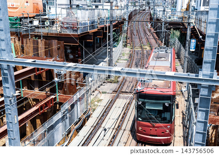 東京雜司谷：有軌電車和地下隧道建設，2026年7月，d-5，Cool Color 143756506