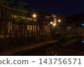The night view of the old townscape of Koedo Sawara, enveloped in silence. 143756571
