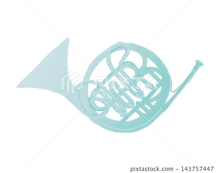 A simple blue horn A simple blue horn 143757447