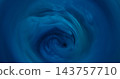 Defocused spiral. Mist color wave. Blue round swirl flow abstract background. Fume portal paint rotation blend circle blur texture. 143757710