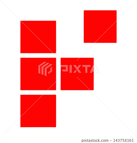 red squares abstract symbol logo design element red squares abstract symbol logo design element 143758161