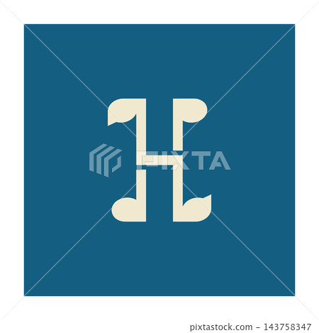 Logo letter H symbol icon design element Logo letter H symbol icon design element 143758347