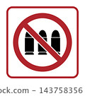No Bullets Allowed Sign Symbol Icon Isolated on White Background for Safety Use 143758356