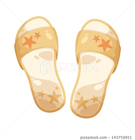 Illustration of Flip Flops 143758951