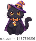 black cat in hat 143759356