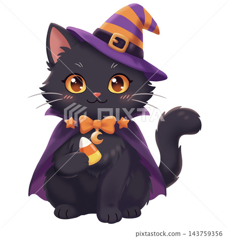 black cat in hat black cat in hat 143759356