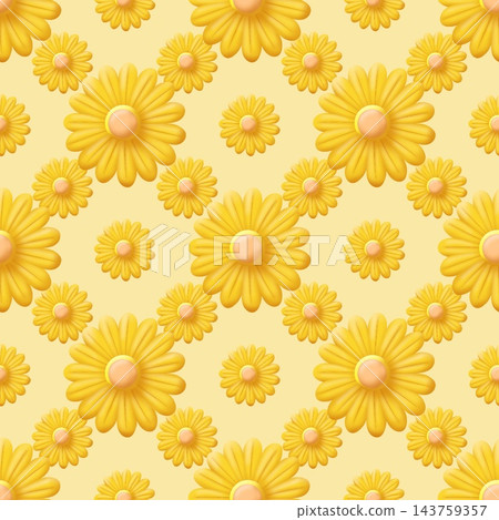 floral pattern with daisy flowers floral pattern with daisy flowers 143759357