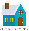 Snow-covered house 01 143759997
