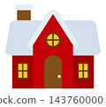 Snow-covered house 04 143760000