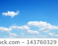 南方的天空湛藍，雲朵。 143760329