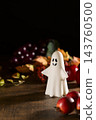 Halloween image of ghosts and harvest 143760500