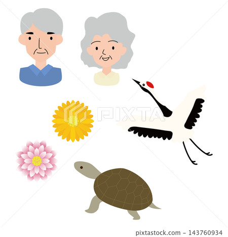 Icon illustration for Respect for the Aged Day Icon illustration for Respect for the Aged Day 143760934