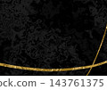 Gold line black fluid marble background 143761375