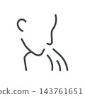 Vomiting Icon. Person Emesis Symptom. Thin Line Digestive Illness Vector Illustration. Isolated Medical Outline Symbol 143761651