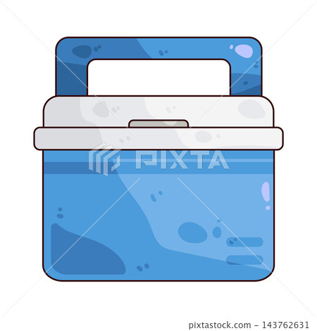 Illustration of Cooler Box Illustration of Cooler Box 143762631
