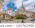 Downtown Lausanne city skyline, cityscape of  switzerland 143762996