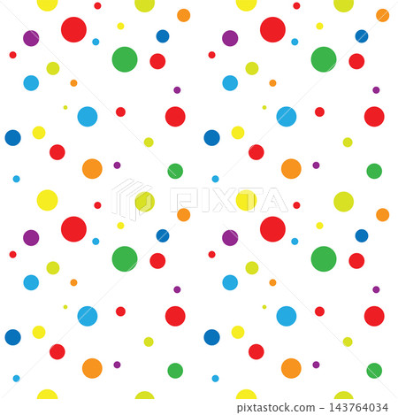 Colorful confetti polka dot vector illustration Colorful confetti polka dot vector illustration 143764034