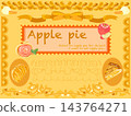 apple pie, decorative frame, frame 143764271