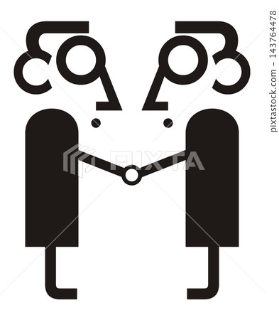 handshake, icon, vector 143764478