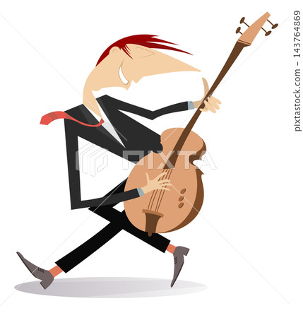 guitar, man, vector 143764869