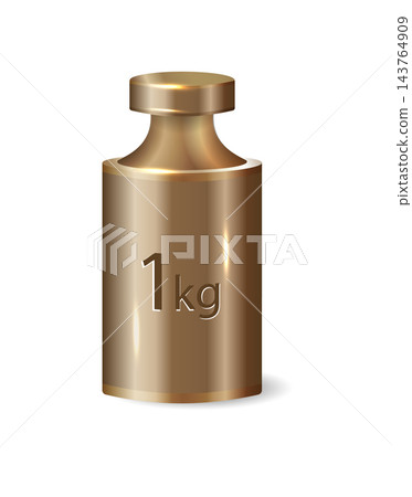 Professional calibration weight set with precise gram measurements. Metal standard masses for accurate scale testing and kilogram verification on white background. Vector Professional calibration weight set with precise gram measurements. Metal standard masses for accurate scale testing and kilogram verification on white background. Vector 143764909