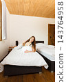 Attractive woman in the bed. 143764958