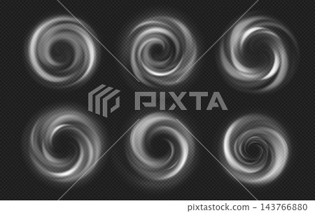 White circular vortex on transparent background White circular vortex on transparent background 143766880