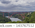 Garabit Viaduct spanning Truyere river valley in Auvergne Rhone Alpes France Garabit Viaduct spanning Truyere river valley in Auvergne Rhone Alpes France 143767512