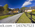 Vlkolinec village showing traditional folk architecture in Slovakia Vlkolinec village showing traditional folk architecture in Slovakia 143767523