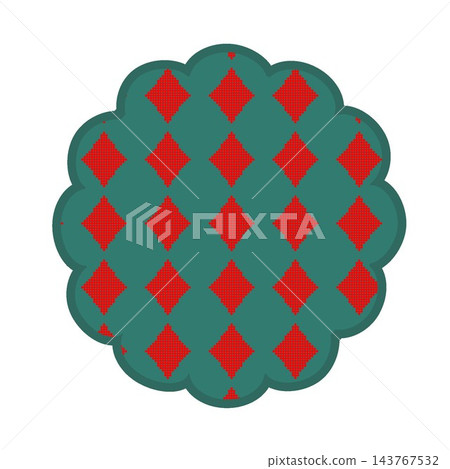 Flower-shaped background illustration Flower-shaped background illustration 143767532