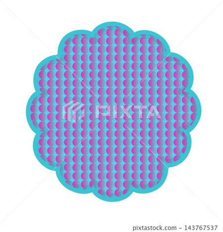 Flower-shaped background illustration Flower-shaped background illustration 143767537