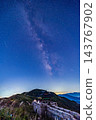 黃梅山的銀河和美麗的星空 143767902
