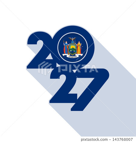 2027 Long Shadow Banner with New York Flag Inside. 143768007