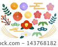 A set of usable New Year's decorations 143768182