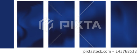Soft navy winter sky with blue gradient and dreamy midnight gradation across vertical story. Deep navy clouds and hazy winter glow. Vector background set for a social media carousel post or promotion Soft navy winter sky with blue gradient and dreamy midnight gradation across vertical story. Deep navy clouds and hazy winter glow. Vector background set for a social media carousel post or promotion 143768538