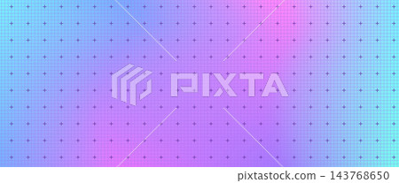 Dreamy magenta and purple gradient blend on fine graph grid paper. Y2k squared pattern with turquoise glow and cross points for planner cover. Trendy vector grid background in vivid magenta neon Dreamy magenta and purple gradient blend on fine graph grid paper. Y2k squared pattern with turquoise glow and cross points for planner cover. Trendy vector grid background in vivid magenta neon 143768650