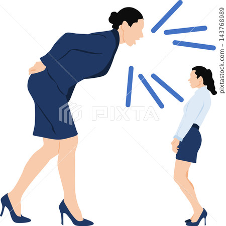 女商人爭論的插圖 女商人爭論的插圖 143768989