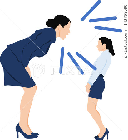 女商人爭論的插圖 女商人爭論的插圖 143768990