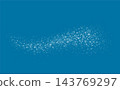 Winter wave, falling snowflake background 143769297