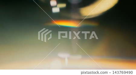 Abstract lens flare with rainbow light leaks Abstract lens flare with rainbow light leaks 143769490