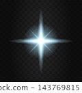銀色閃光光向量特效 - 閃光和光效 143769815