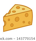 Illustration of yellow cheese 143770154