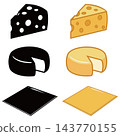 Cheese icon set 143770155