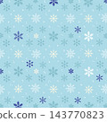 Winter background snowflake  Pattern	 143770823