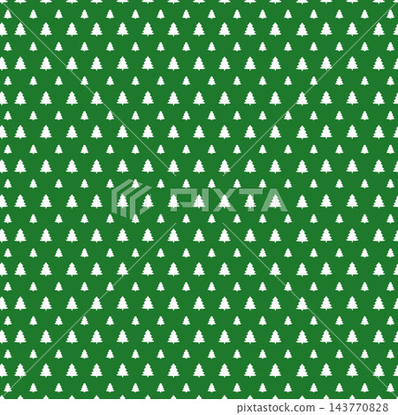 Green and White Christmas Tree Pattern Green and White Christmas Tree Pattern 143770828