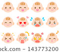 可愛嬰兒臉圖示插畫集 3 143773200